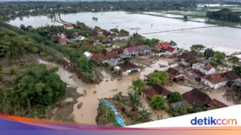 Bocah 8 Tahun Tewas Hanyut Akibat Tanggul Jebol di Demak