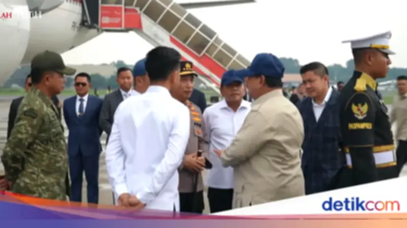 Disambut Gibran, Prabowo Kembali ke Tanah Air Usai Bertemu Putin dan Macron