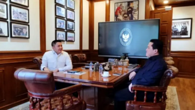Erick Thohir Laporkan Evaluasi SEA Games dan Deregulasi Kemenpora ke Seskab Teddy