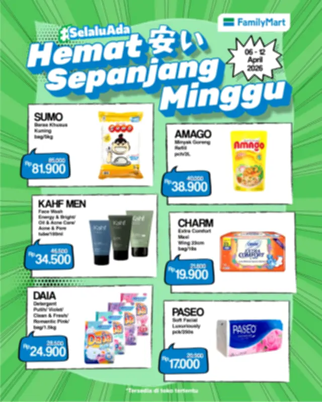 FamilyMart Indonesia Gelar Promo Diskon Mingguan Sambut Hari Raya