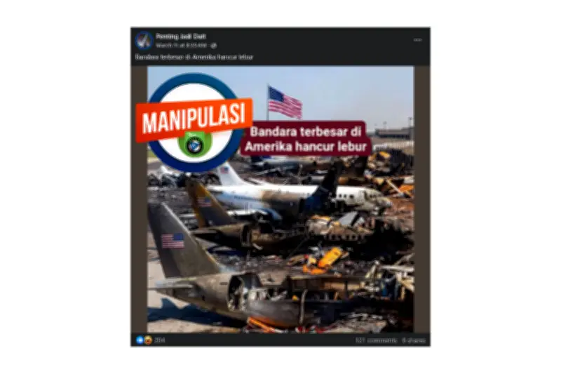 Hoaks Bandara AS Hancur Beredar di Tengah Ketegangan AS-Israel vs Iran