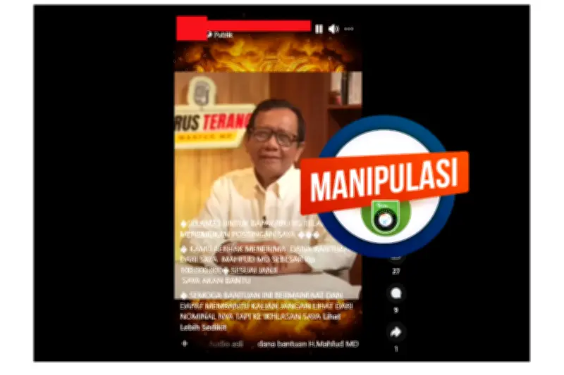 Hoaks! Mahfud MD Diklaim Beri Hadiah Rp 100 Juta, Ini Faktanya