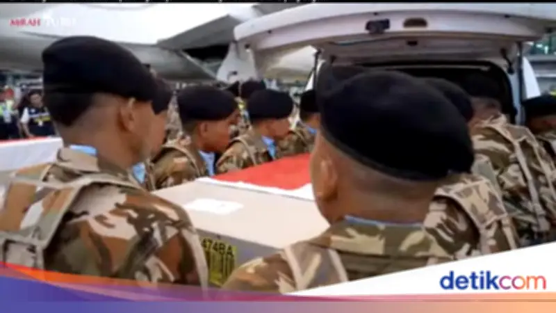 Jenazah 3 Prajurit TNI Gugur di Misi Perdamaian PBB Tiba di Indonesia