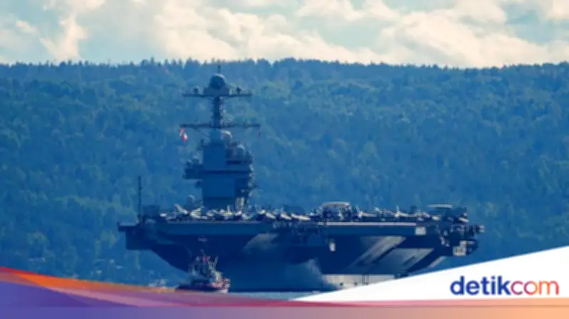 Kapal Induk AS USS Gerald R. Ford Tinggalkan Timur Tengah, Catat Rekor 309 Hari