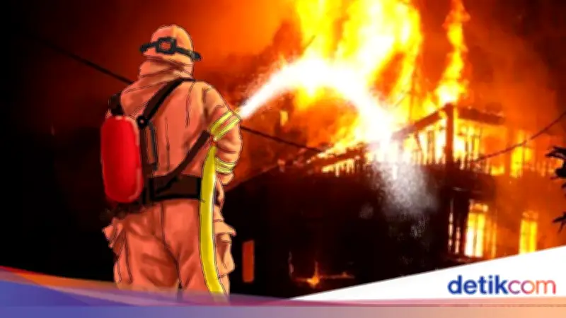 Kebakaran Landa Asrama Kepolisian di Ciledug Tangerang, 4 Unit Damkar Dikerahkan