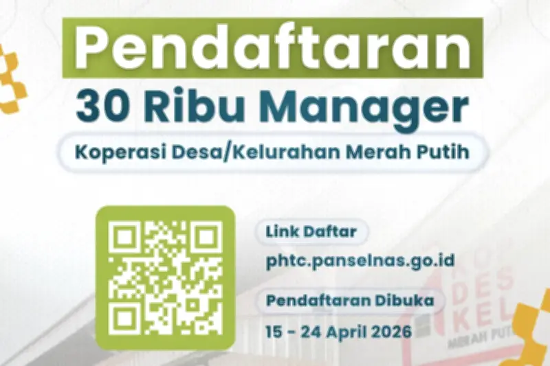 Kemenkop Buka 30.000 Lowongan Manajer Kopdes Merah Putih untuk Lulusan D4-S1
