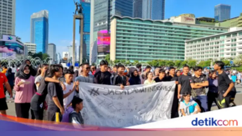 Komunitas Pelajar Aksi Damai di CFD HI, Edukasi Bahaya Tawuran