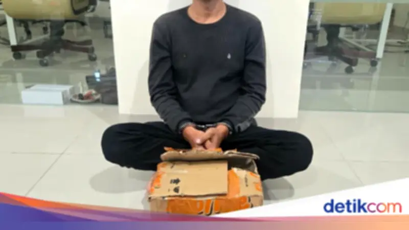 Kurir areskrim Makassar Bawa 5 Kg Sabu, Dikendalikan Residivis Narkoba