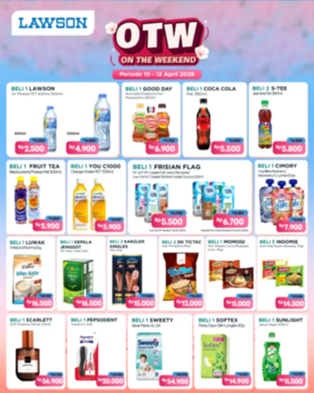 Lawson Indonesia Gelar Promo Akhir Pekan dan April 2026, Ada Diskon dan Beli 1 Gratis 1