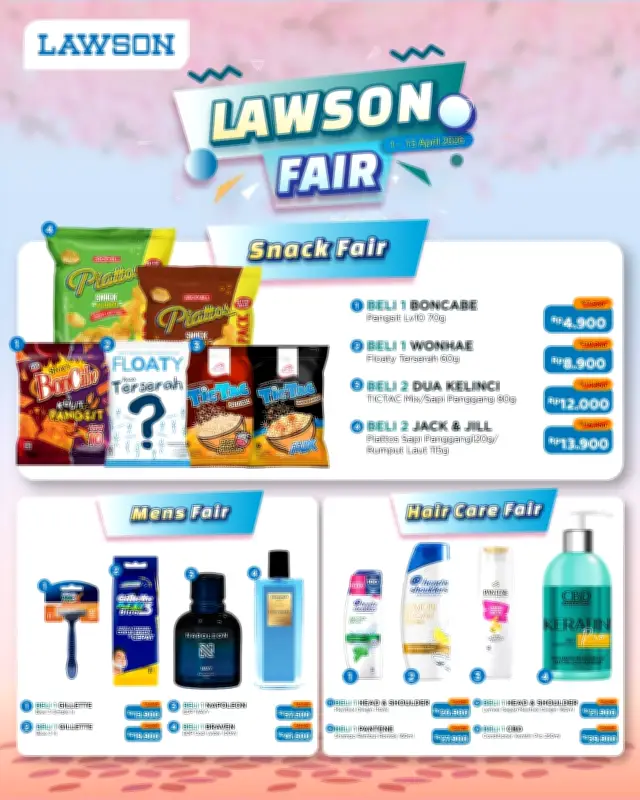Lawson Indonesia Hadirkan Promo Awal April 2026 untuk Camilan dan Kebutuhan Sehari-hari