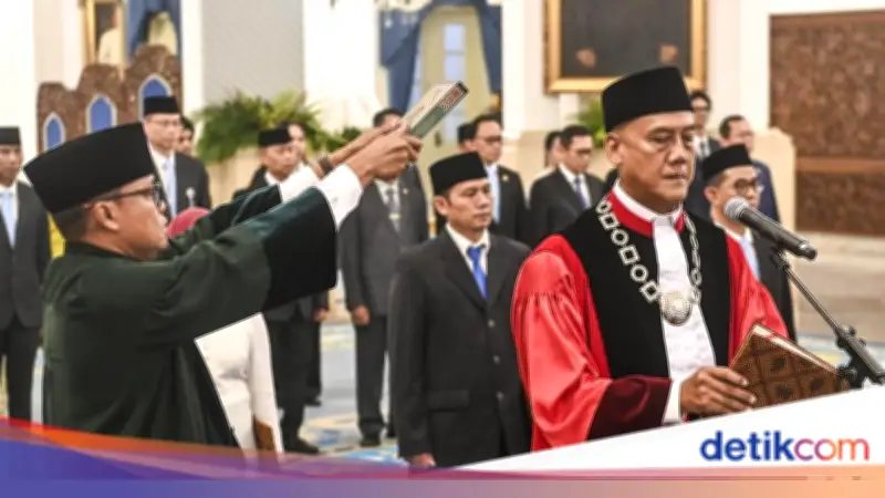 Liliek Prisbawono Adi Dilantik sebagai Hakim MK, Gantikan Anwar Usman