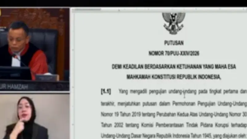 MK Kabulkan Sebagian Permohonan Uji Syarat Calon Pimpinan KPK