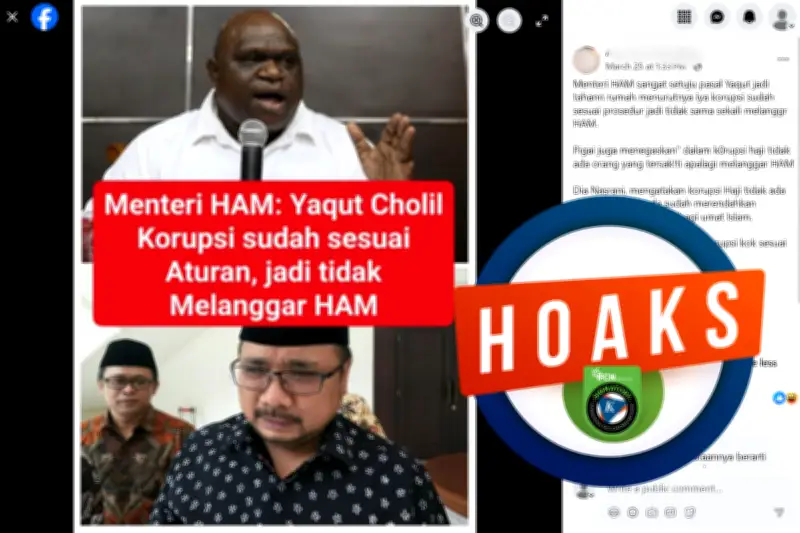 Natalius Pigai Diklaim Sebut Korupsi Kuota Haji Yaqut Bukan Pelanggaran HAM