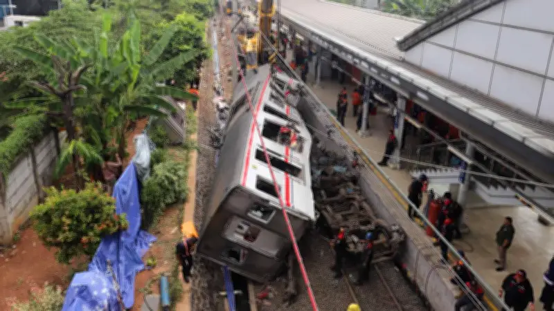 Pemulihan Jalur KRL Bekasi Dikebut, AHY Targetkan Normal Malam Ini
