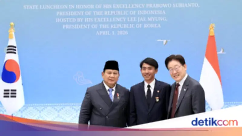 Pertemuan Heroik: Sugianto, PMI Penyelamat Lansia di Korsel, Disalami Prabowo