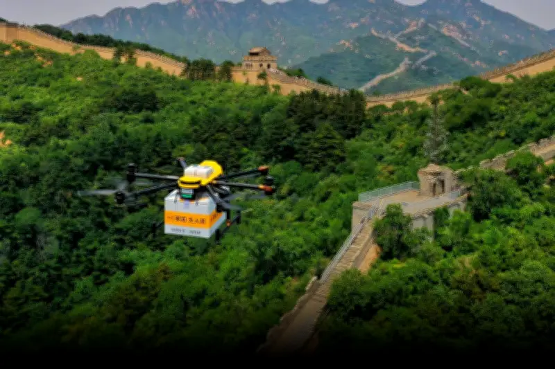 Pesan Makanan di Tembok Besar China Kini Bisa Pakai Drone, Ongkir Rp 10.000