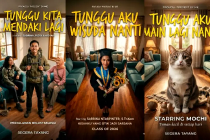 Poster Film 'Tunggu Aku Sukses Nanti' Viral di Media Sosial, AI Jadi Solusi Desain