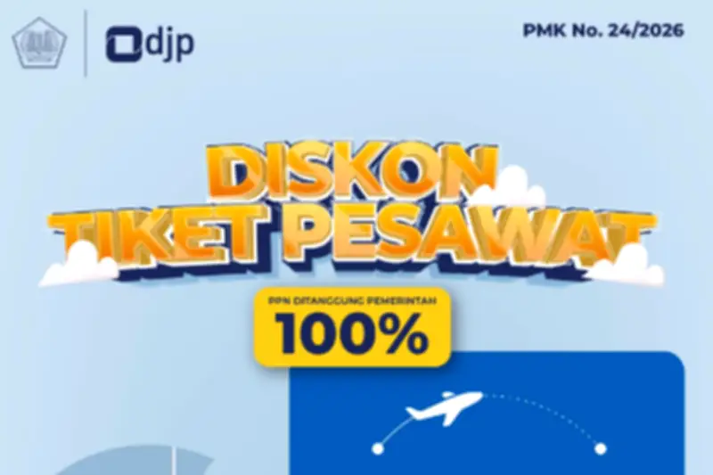 PPN Tiket Pesawat Domestik Ditanggung Pemerintah Selama 60 Hari
