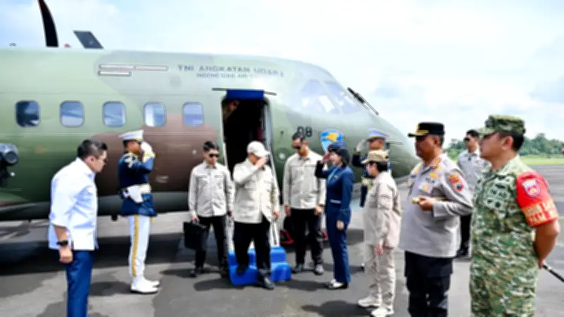 Prabowo Tinjau Pengelolaan Sampah dan Proyek Hilirisasi di Jawa Tengah