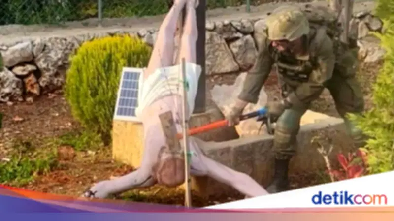 Prajurit Israel Hancurkan Patung Yesus di Lebanon, Kecaman Mengglobal