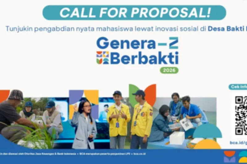 Program Genera-Z Berbakti BCA 2026 Resmi Dibuka untuk Wujudkan Ide Pengabdian