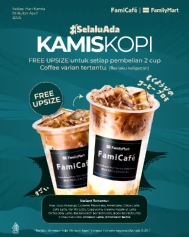 Promo FamilyMart April 2026: Diskon Ayam Crispy dan Gratis UpSize Kopi