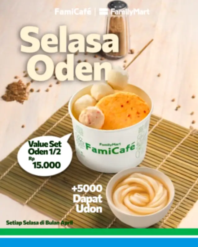 Promo FamilyMart Hari Ini: Oden Rp 15.000 dan Udon Rp 5.000