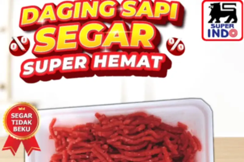 Promo Superindo 13 April 2026: Daging Giling Diskon Hingga Rp 10.000 per Kilo