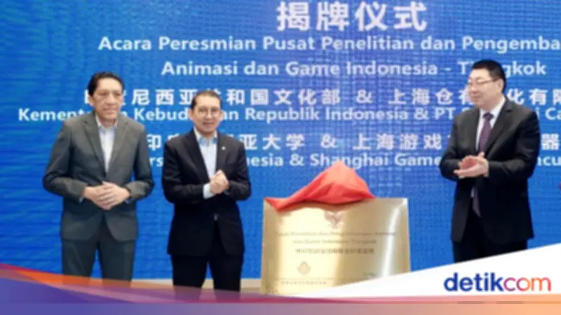 Pusat Riset Animasi dan Game RI Diresmikan di Shanghai, China