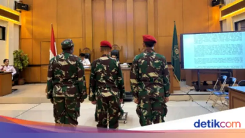 Sidang Tiga Prajurit TNI Terungkap Peran dalam Pembunuhan Kacab Bank