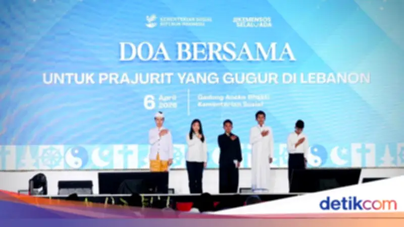 Siswa Sekolah Rakyat Pimpin Doa Lintas Agama untuk Prajurit TNI Gugur di Lebanon