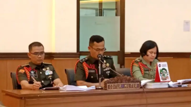 Tiga Prajurit TNI Didakwa Pembunuhan Berencana dalam Kasus Penculikan Kacab Bank Jakarta