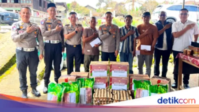 Tiga Rumah Panggung Hangus Terbakar di OKU Selatan, Polres Berikan Bantuan Kemanusiaan