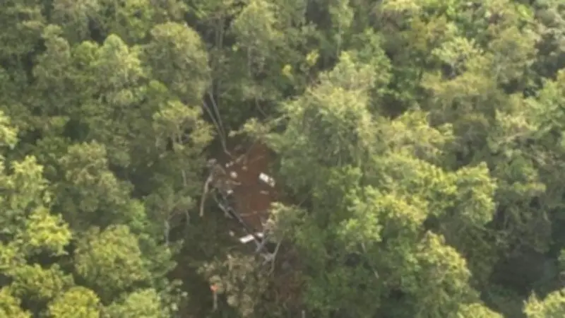 Tim SAR Helikopter Jatuh di Sekadau Terpaksa Bermalam di Bukit Akibat Medan Terjal