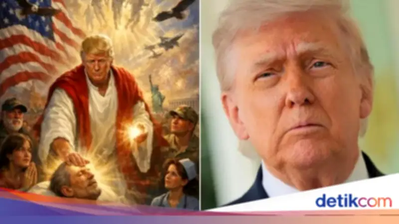 Trump Hapus Gambar AI Dirinya Mirip Yesus Setelah Dikecam Publik