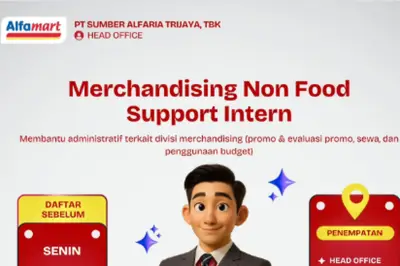 Alfamart Buka Lowongan Magang untuk Mahasiswa, Daftar Sebelum 13 April