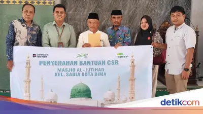 Pegadaian Cabang Bima Salurkan Bantuan Alat Ibadah ke Masjid Al Ijtihad