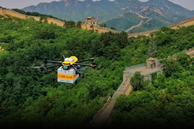 Pesan Makanan di Tembok Besar China Kini Bisa Pakai Drone, Ongkir Rp 10.000