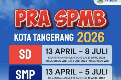 Pra-SPMB 2026 Kota Tangerang Resmi Dimulai, Begini Cara Pendaftarannya