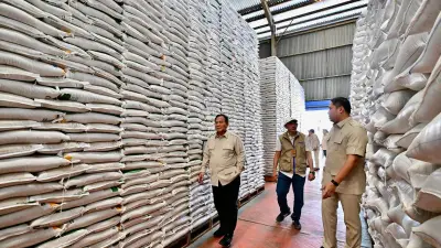 Presiden Prabowo Sidak Gudang Bulog Danurejo, Pastikan Stok Beras Aman dan Berkualitas