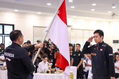 Tim Bulu Tangkis Indonesia Tiba di Denmark untuk Piala Thomas-Uber 2026