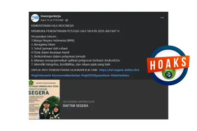 Waspada Hoaks Pendaftaran Petugas Haji 2026, Jangan Klik Tautan