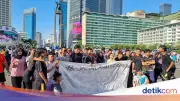 Komunitas Pelajar Aksi Damai di CFD HI, Edukasi Bahaya Tawuran