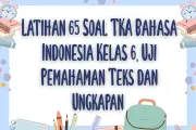 Latihan 65 Soal TKA Bahasa Indonesia Kelas 6 untuk Uji Pemahaman Teks
