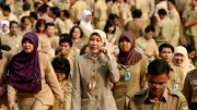 Pegawai Honorer Kementerian Tetap Ngantor di Hari Pertama WFH, Kantor Terasa Sepi