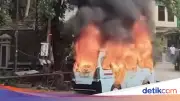 Tak Terima Ditegur, Sopir Angkot di Tanah Abang Bakar Korban dan Mobil