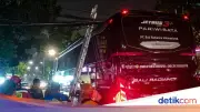 Tiang Listrik Roboh di Mangga Besar Jakbar, Lalu Lintas Tersendat