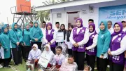 Tri Tito Karnavian Salurkan Bantuan dan Dorong Layanan Posyandu di Huntara Aceh Utara