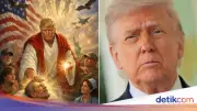 Trump Hapus Gambar AI Dirinya Mirip Yesus Setelah Dikecam Publik