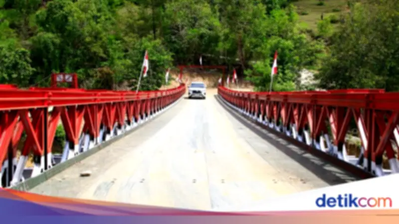 5 Desa di Aceh Tengah Terhubung Kembali Usai Jembatan Bailey Berdiri